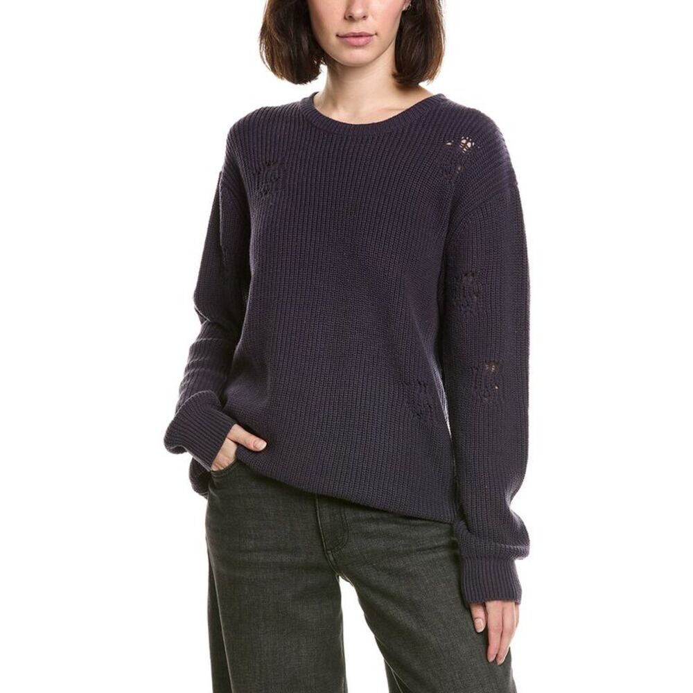 Labiz Womens  Knit Sweater, Blue